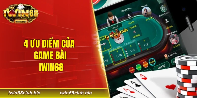 4 ưu điểm của game bài IWIN68